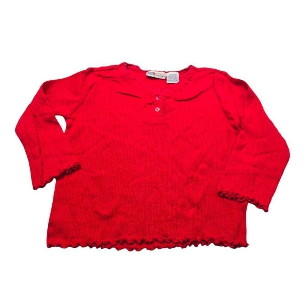 Faded Glory red longsleeve shirt 3t